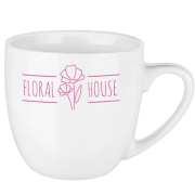 Custom Printed Appeal Porcelain Mug in White customised with your logo from Total Merchandise