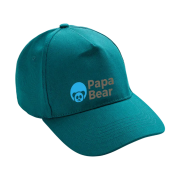 Branded Impact 5 Panel Recycled Cotton Cap with AWARE™ Tracer in Verdigris from Total Merchandise
