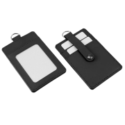 Promotional Recycled PET ID Holder for Lanyards in Black Branded with your company logo