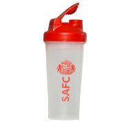 Custom Printed 700ml Shaker Bottles in Translucent/Red branded with your logo from Total Merchandise