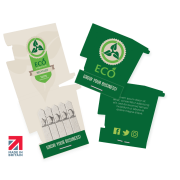 Promotional Wheelie Bin Shaped Seedsticks with a full colour design from Total Merchandise