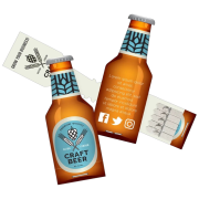 Branded Bottle Seedsticks witha full colour design by Total Merchandise