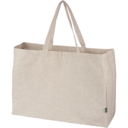 Personalisable Hemp Tote Bag in Khaki printed with your company logo from Total Merchandise