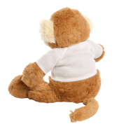 Custom Branded 15cm Max Monkey Teddy in Brown/White branded with your logo from Total Merchandise