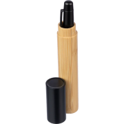 Promotional Stainless Steel Bamboo Twist Ballpen in Tube in Black from Total Merchandise