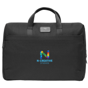 Promotional Chili Lana Waste2Gear Computer Bag in Black branded with your company logo