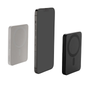Custom Printed RCS Recycled Plastic 5000mAh Magnetic Powerbanks from Total Merchandise