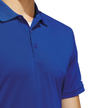 Close up of the buttons on the Adidas Performance Polo from Total Merchandise