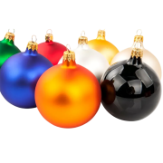 Personalisable 80mm Glass Baubles printed with your company logo from Total Merchandise