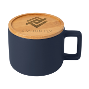 355ml Ceramic Mug with Bamboo Lid  from Total Merchandise