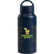 Promotional 915ml Double Walled Recycled Stainless Steel Bottle in Blue from Total Merchandise