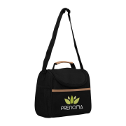 Personalisable rPET Cooler Bags in Black printed with your logo from Total Merchandise
