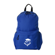 Custom Branded Finch RPET Backpack in Blue printed with your logo from Total Merchandise
