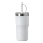 Branded Kivu 500ml Recycled Insulated Cup in White printed with your logo from Total Merchandise