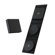 Custom Branded Nomad Wireless 3 in 1 Chargers in Black branded with your logo from Total Merchandise