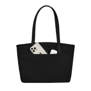 Promotional Trend Tote Bags in Black printed with your company logo from Total Merchandise