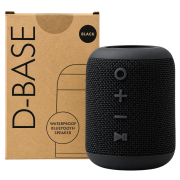 D-Base Waterproof Wireless Speaker in Black branded with your logo from Total Merchandise