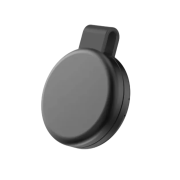 Personalisable Noir Clam Wireless Charger in Black branded with your logo from Total Merchandise