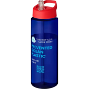 Promotional H2O Active® Eco Vibe 850ml Spout Lid Sport Bottle in Blue/Red from Total Merchandise