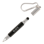Customisable Keyring Tool Pen in Black branded with your logo from Total Merchandise