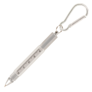 Personalisable Keyring Tool Pen in Silver branded with your logo from Total Merchandise