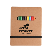 Customisable Eco-friendly 2-in-1 Colouring Pad in Natural printed with your company logo