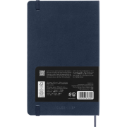Promotional Large Ruled Moleskine Smart Notebook in Blue from Total Merchandise