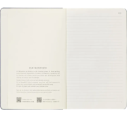 Customisable Large Ruled Moleskine Smart Notebook in Blue from Total Merchandise