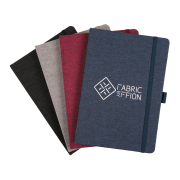 Group shot of the A5 Vero Recycled Notebooks with a design from Total Merchandise