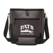 Promotional rPET Executive Cooler Bag in Dark Grey printed with your logo from Total Merchandise