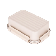 Promotional Microwave Safe Steel Lunch Box in Cream branded with your logo from Total Merchandise