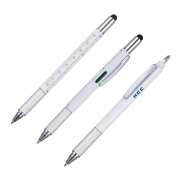 Promotional Multi Tool Pen in White printed with your company logo from Total Merchandise