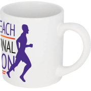 Custom Branded Pixi 210ml Mini Ceramic Full Colour Mug in White from Total Merchandise