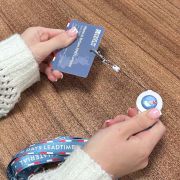 rPET Lanyard with Ski Pass Reel & Printed Card