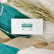 Promotional 6 Bamboo Golf Tees in Plantable Packaging with a design from Total Merchandise