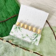 Custom 6 Bamboo Golf Tees in Plantable Packaging with a design from Total Merchandise