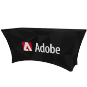 Custom Branded Super Fitted Tablecloth branded with your logo from Total Merchandise