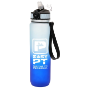 Promotional rPET 1000ml Ombre Water Bottle in Blue printed with your logo from Total Merchandise