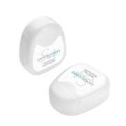 Custom Branded Dental Floss in a 100% Recycled Plastic Box in White from Total Merchandise