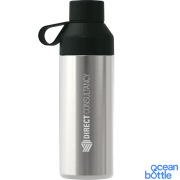 Custom 620ml Ocean Water Bottle Lite in Solid Black with a design from Total Merchandise