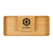 Logo Branded Bamboo Wireless Charger in Natural branded with your logo from Total Merchandise