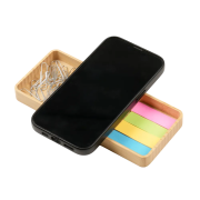 Promotional Bamboo Wireless Charger in Natural branded with your logo from Total Merchandise