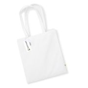 Customisable White Organic Cotton Canvas Bags printed with your logo from Total Merchandise