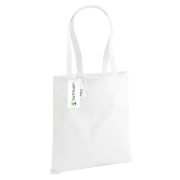 Personalisable White Organic Cotton Canvas Bags printed with your logo from Total Merchandise