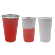 Stages of the Promotional Chili Concept Colour Changing Recycled Aluminium Cup from Total Merchandise