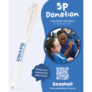 Help support charities like this one when purchasing our Recycled Seashell Ballpen