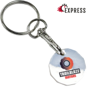 Total Express Printed Metal Trolley Coin in Nickel