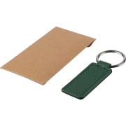 Customisable Apple Leather Keyholder in Green customised with your logo from Total Merchandise