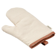Logo printed Recycled Cotton Basquiat Oven Glove in Natural from Total Merchandise