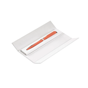 Recycled Aluminium Pens in Gift Box in Salmon branded with your logo from Total Merchandise